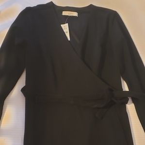 LOFT black wrap dress